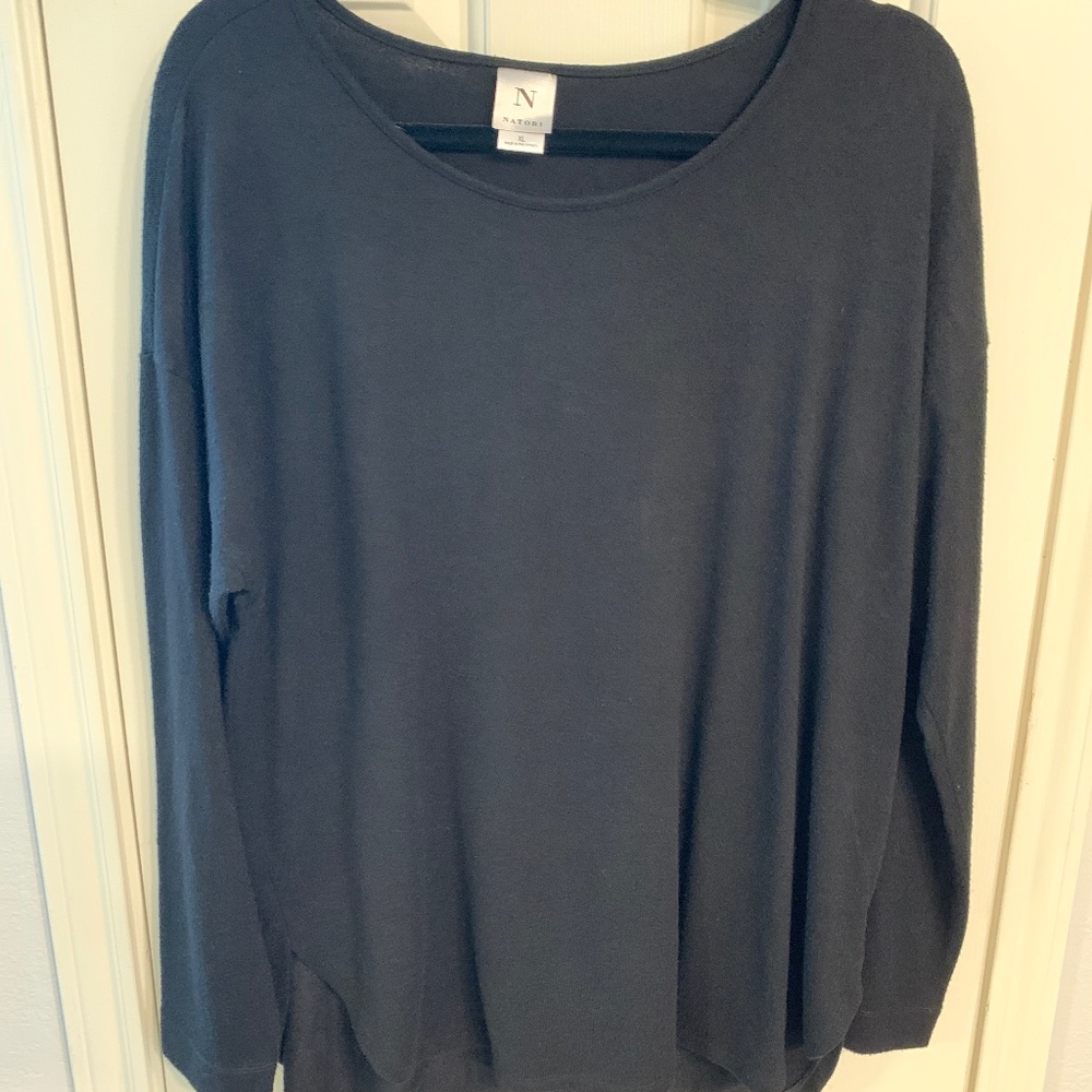 Long black sweater